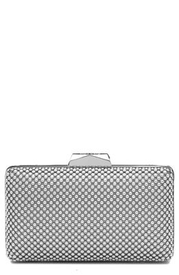 Olga Berg Natasha Mesh Clutch in Silver