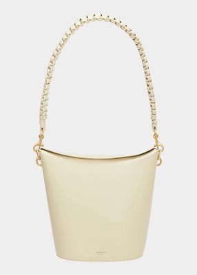 Brie Braided Leather Bucket Bag