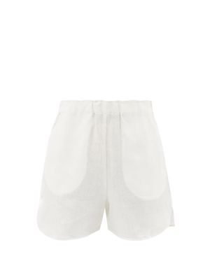 Belize - Miller Linen-voile Shorts - Womens - Ivory
