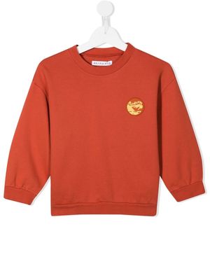 Rejina Pyo Luka logo-patch organic cotton sweatshirt - Red