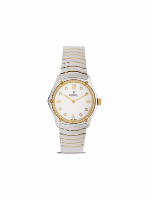 Ebel Sport Classic wave-link bracelet watch - White