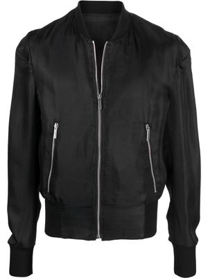 SAPIO rib-trimmed bomber jacket - Black
