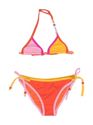 MC2 Saint Barth Kids colour-block bikini set - Pink