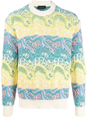 Roberto Collina colour-block knitted jumper - Neutrals