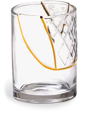 Seletti Kintsubi-n'2 tumbler glass - White