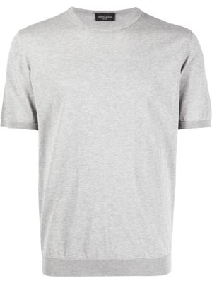 Roberto Collina round neck short-sleeved T-shirt - Grey