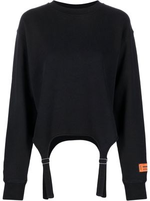 Heron Preston strap-detail sweatshirt - Black