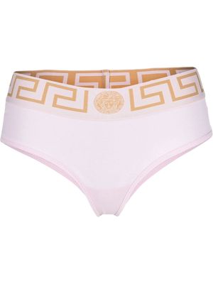 Versace Greca-detail cotton briefs - Pink