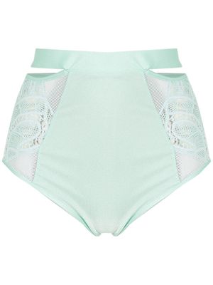 Martha Medeiros Camila high-waisted bikini bottoms - Green