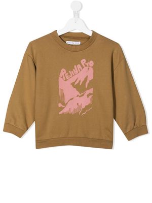 Rejina Pyo Luka logo-print organic cotton sweatshirt - Brown