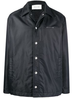 1017 ALYX 9SM raised logo shell shirt jacket - Black