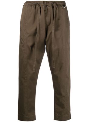 Low Brand drawstring tapered-leg trousers - Green
