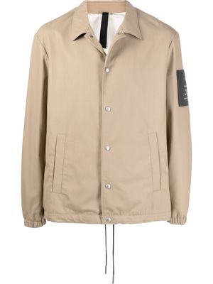 Low Brand logo-patch cotton jacket - Neutrals
