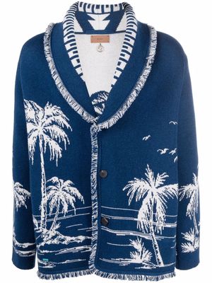 Alanui Surrounded By The Ocean cardigan - Blue
