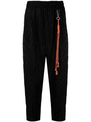 Song For The Mute diamond-pattern lounge pants - Black