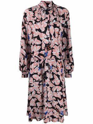 An An Londree floral-print silk dress - Pink