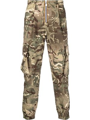K-Way camouflage-print trousers - Green
