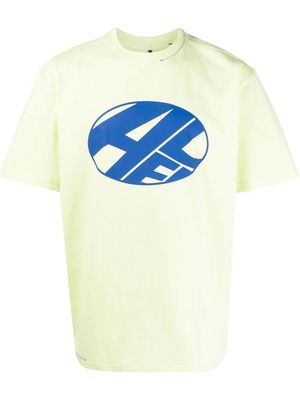 Ader Error logo crew-neck T-shirt - Yellow