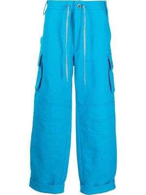 Jacquemus straight leg cargo trousers - Blue
