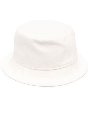 Borsalino logo-patch bucket hat - Neutrals
