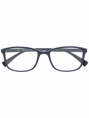 Prada Eyewear logo-print arm glasses - Blue