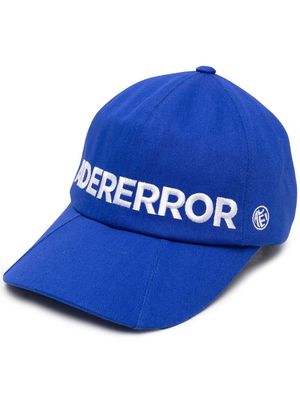 Ader Error embroidered-logo baseball cap - Blue
