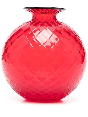 Venini monofiore glass vase - Red