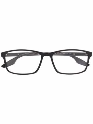Prada Eyewear logo-print arm glasses - Black