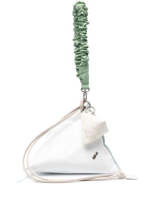 Ader Error Remi triangular tote - White