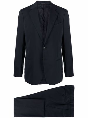 Giorgio Armani single-breasted tailored suit - Blue