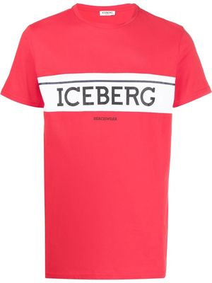 Iceberg logo-print cotton T-shirt - Red