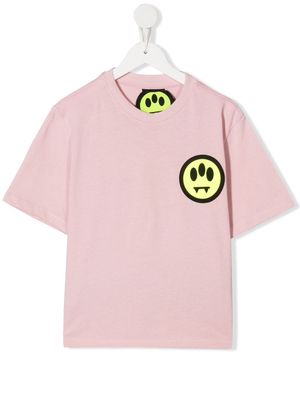 Barrow kids logo-print cotton T-shirt - Pink