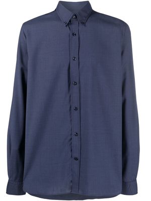 Woolrich long-sleeve wool shirt - Blue