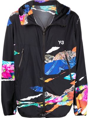 Y-3 graphic print lightweight jacket - Black
