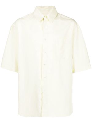 Lemaire short-sleeve silk polo shirt - Yellow