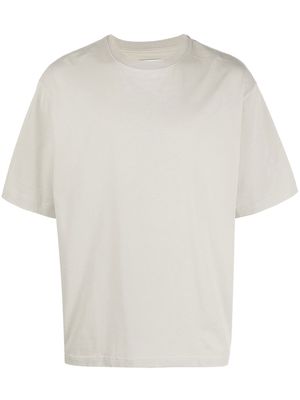 Studio Nicholson crew neck cotton T-shirt - Neutrals