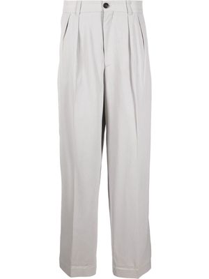 Jacquemus soft pleated loose fit trousers - Grey