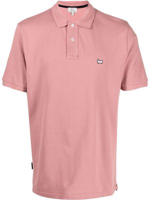 Woolrich sheep-plaque polo shirt - Pink