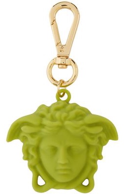 Versace Green La Medusa Key Chain