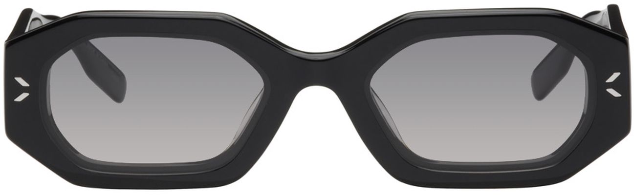 MCQ Black Geometrical Sunglasses