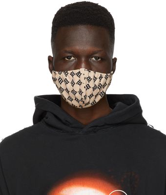 MISBHV Beige Monogram Face Mask