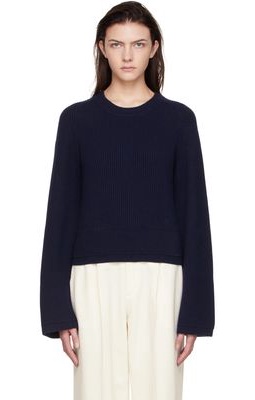 MARIA McMANUS Navy Recycled Cashmere Sweater