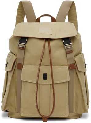 Paul Smith Beige Canvas Backpack