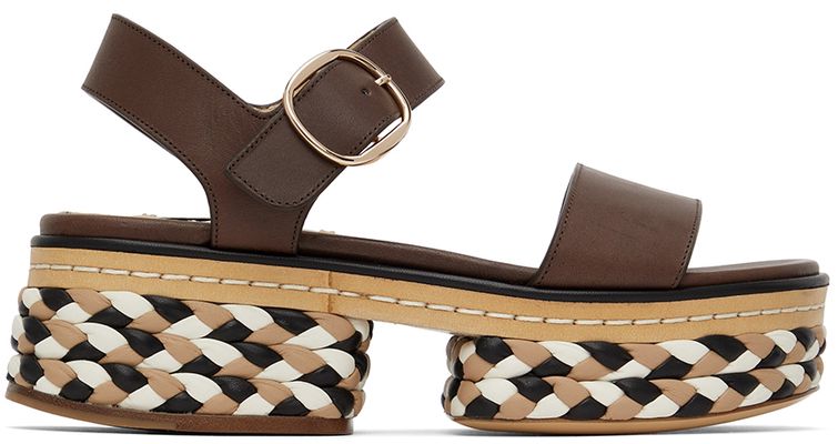 Gabriela Hearst Brown Leather Sandals