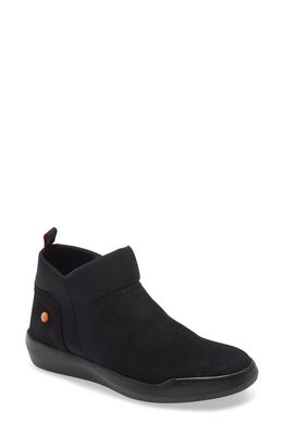 Softinos by Fly London Belu Ankle Boot in Black Silky Leather