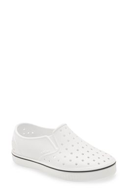 Native Shoes Miles Slip-On Sneaker in Shell White/Shell White