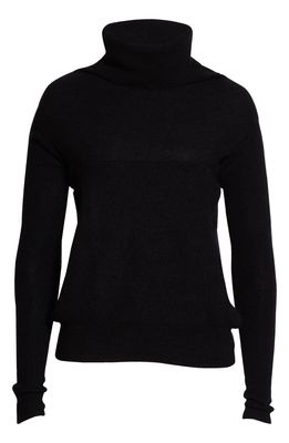 Jacquemus La Maille Ascua Mohair Blend Turtleneck Sweater in Black