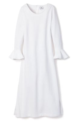 Petite Plume Ophelia Luxe Pima Cotton Nightgown in White