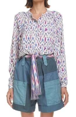 Isabel Marant Etoile Aurora Button-Up Shirt in Ecru