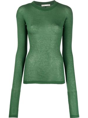 BITE Studios knitted long sleeve top - Green